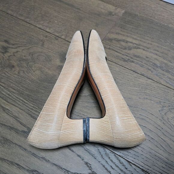 Salvatore Ferragamo Vintage Suede Textured Block Heel Mini Pump - Picture 6 of 13